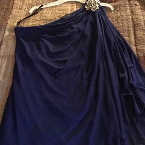 Xscape one shoulder dress